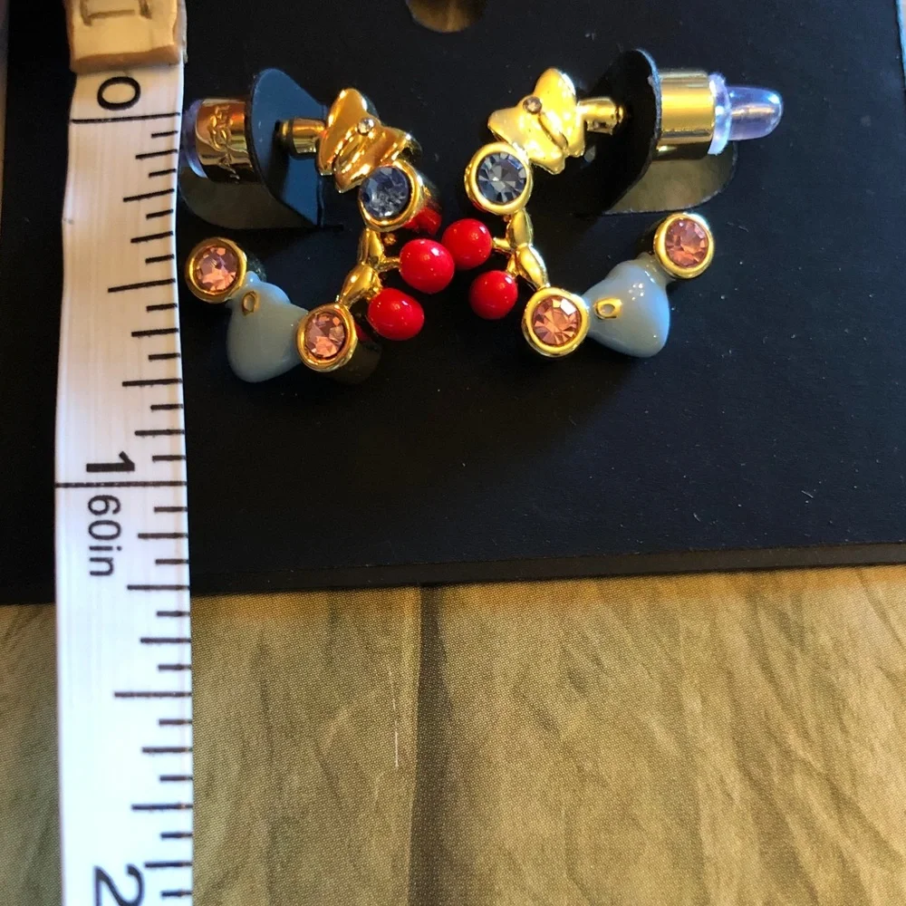 Authentic Coach New with card. Gold-Tone Multicolor crystals. - Picture 5 of 6